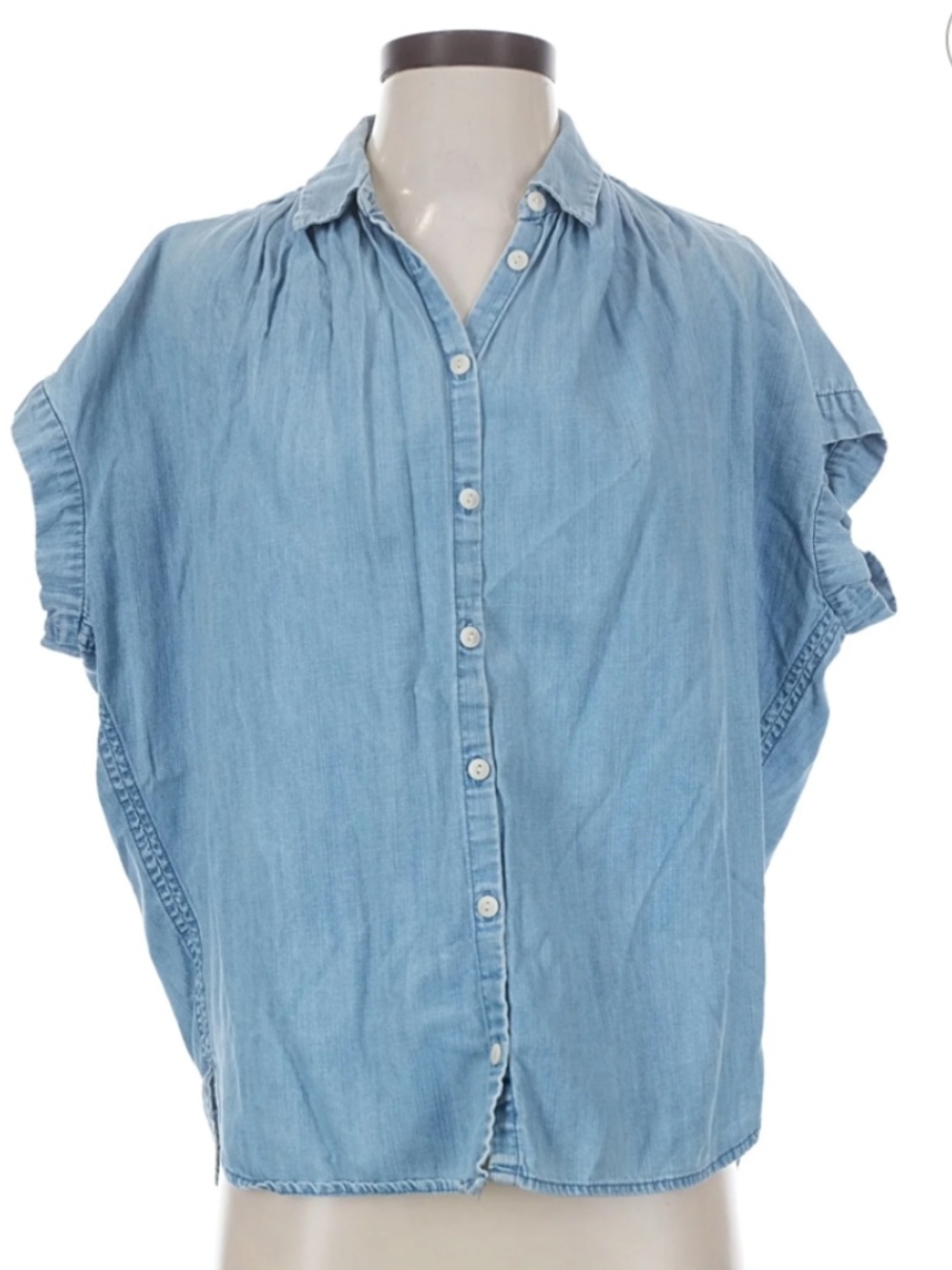 Madewell Denim Dolman button down Top, size S